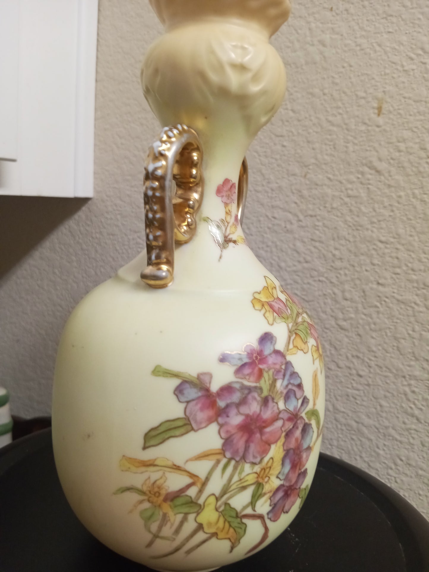 Antique German RW Rudolstadt & Sons Handpainted Vase