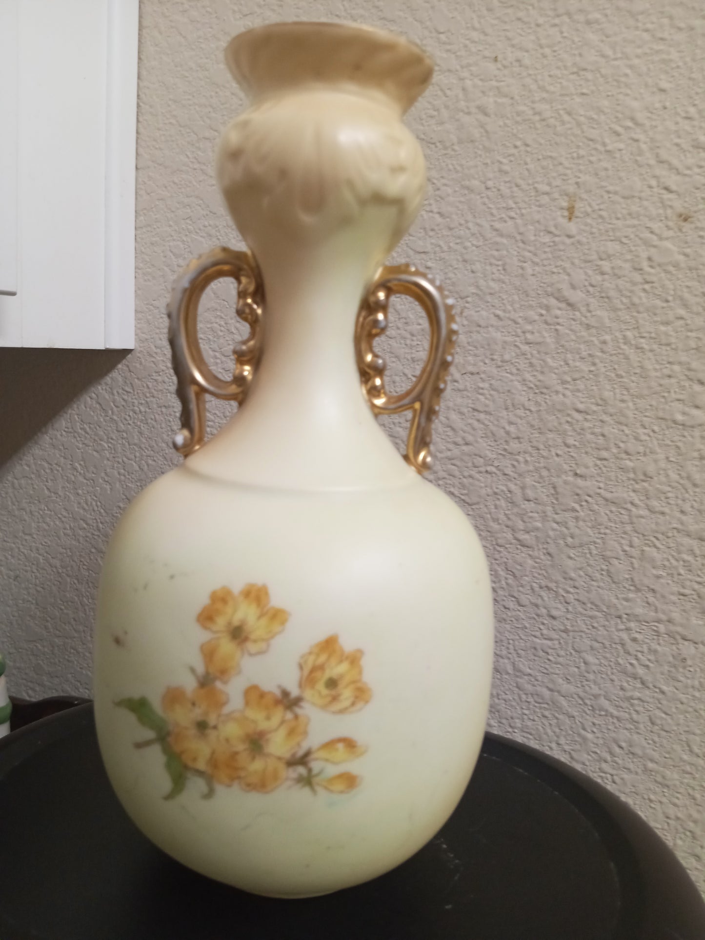 Antique German RW Rudolstadt & Sons Handpainted Vase
