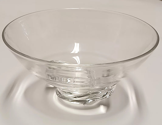 Vintage Steuben Spiral Crystal Bowl