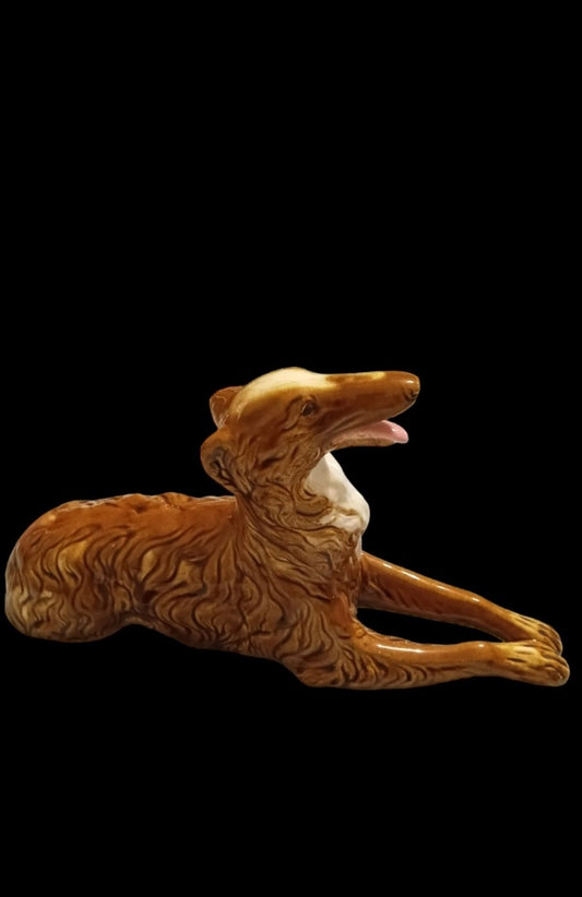 Figurine Porcelain Royal Dux Borzoi Russian Wolfhound
