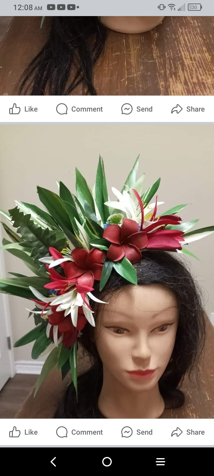 Tropical Floral Headdress