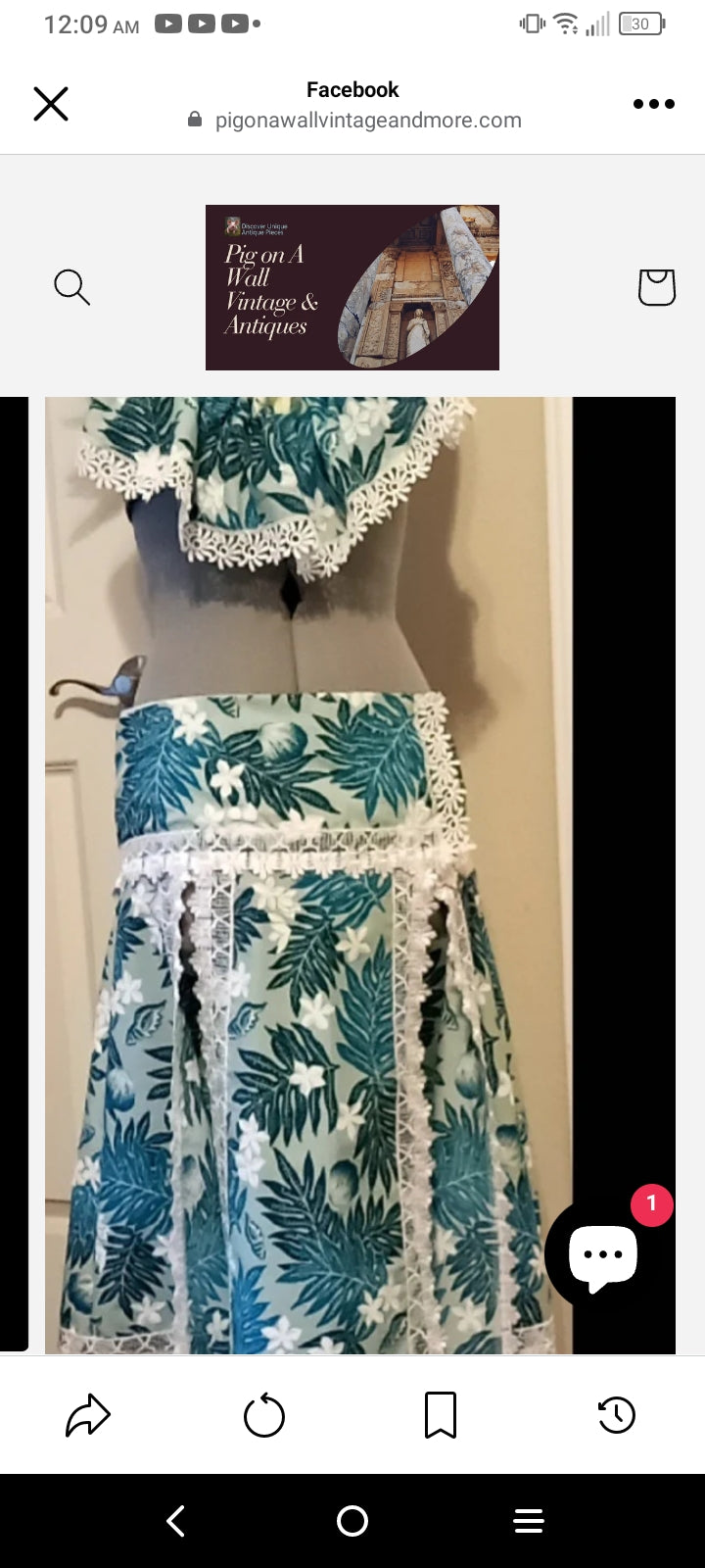 Island Tropical Dress Halter & Skirt